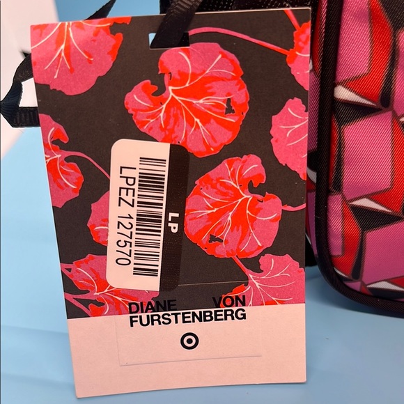 Diane Von Furstenberg Pink and Black Crossbody Bag - Picture 2 of 3